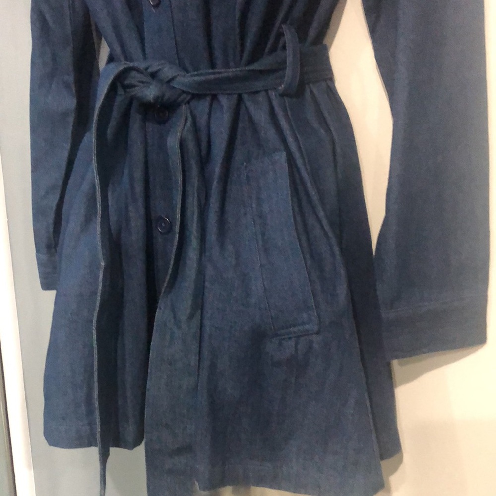 Flying Tomato Denim Aztec Shirtdress with Belt - Picture 7 of 15